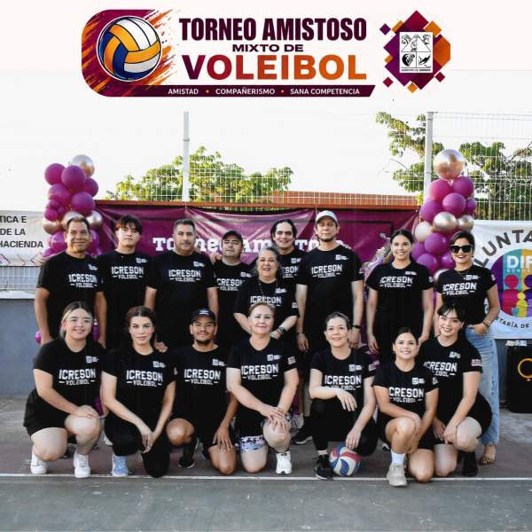 Torneo amistoso mixto de Voleibol.